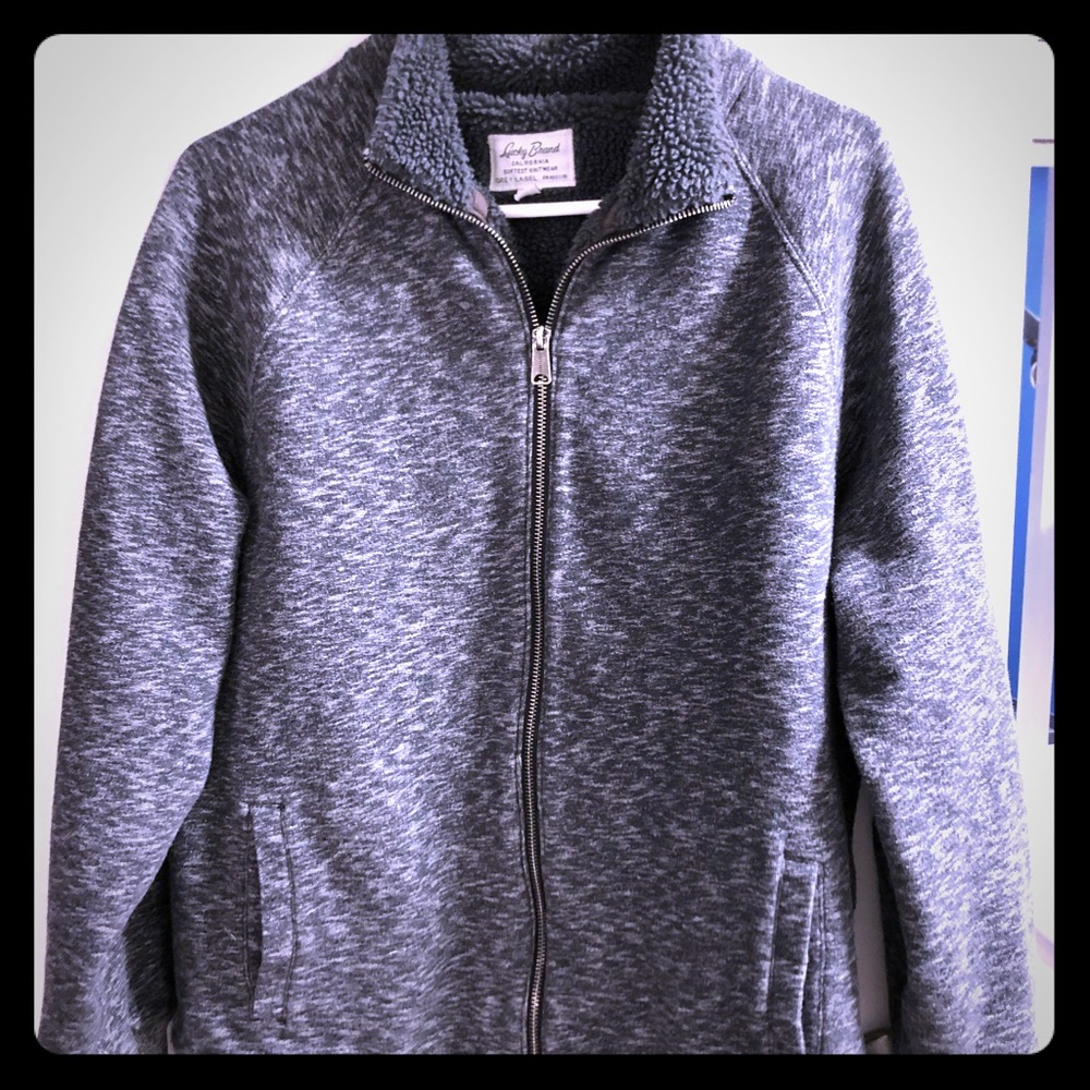 Men’s lucky brand warm zip up hoody